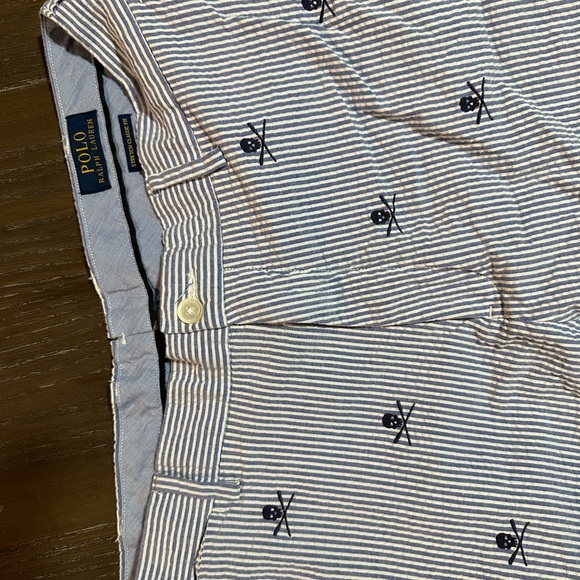 Limited edition seer sucker Ralph Lauren skull shorts - Picture 1 of 4